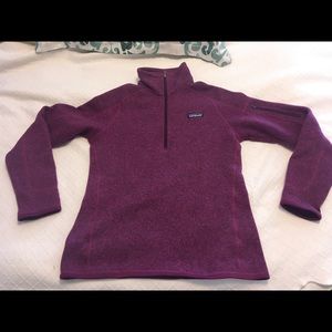 Patagonia Quarter Zip Purple